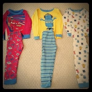 3 pairs of toddler boy pajamas 5T
